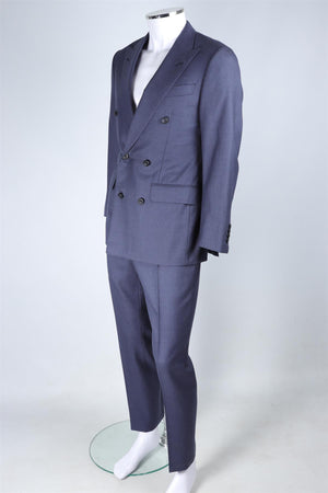 THOM SWEENEY NAVY MEN'S WOOL TWO PIECE SUIT SMALL