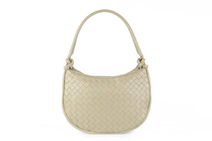 BOTTEGA VENETA GREEN GEMELLI MEDIUM INTRECCIATO LEATHER SHOULDER BAG