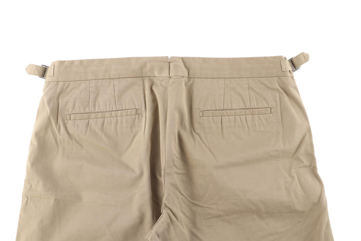 ORLEBAR BROWN KHAKI MENS COTTON SHORTS W34