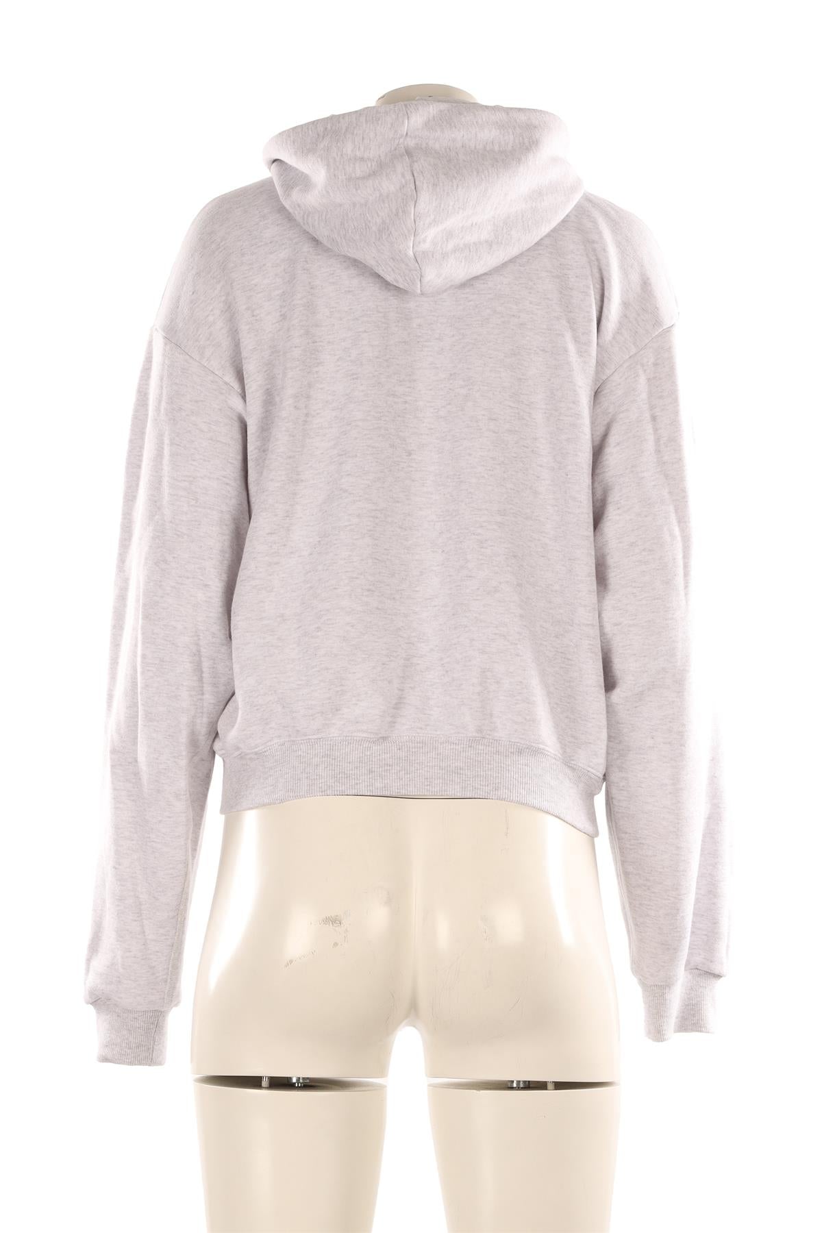 SKIMS GREY COTTON HOODIE SMALL