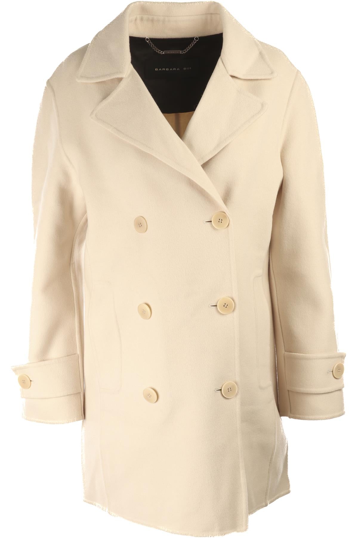 BARBARA BUI CREAM WOOL COAT UK 8