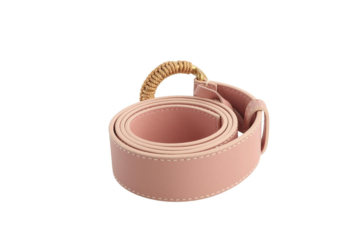 ROKSANDA PINK LEATHER WAIST BELT SMALL