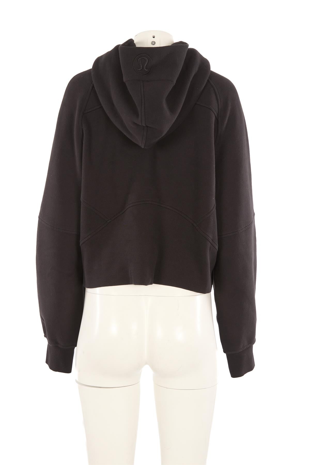 LULULEMON BLACK COTTON HOODIE MEDIUM/LARGE