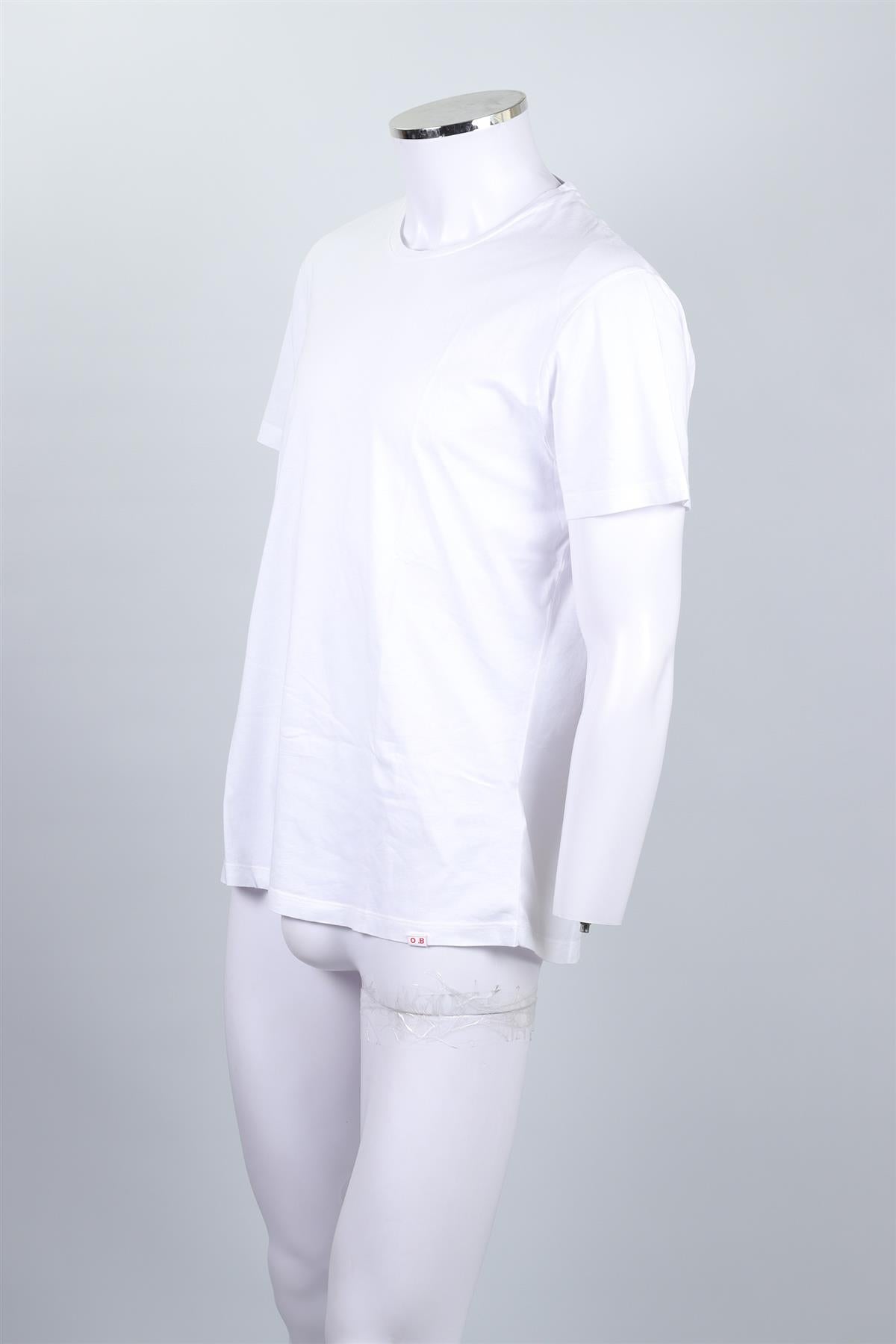 ORLEBAR BROWN WHITE MEN'S COTTON T-SHIRT XLARGE