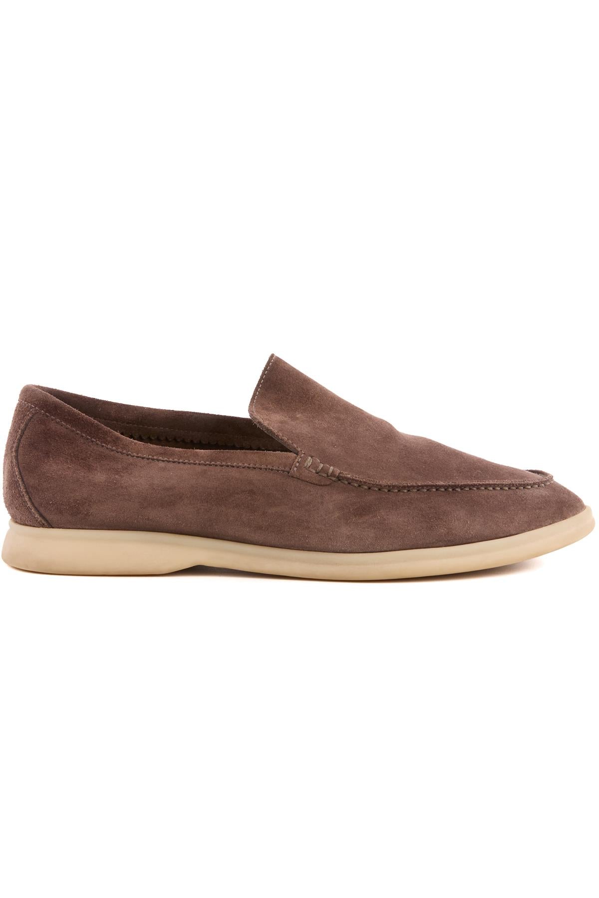 LORO PIANA BROWN MEN'S SUMMER WALK SUEDE LOAFERS EU 41.5 UK 7.5 US 8.5
