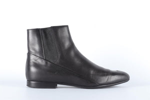 BALENCIAGA BLACK LEATHER ANKLE BOOTS EU 36.5 UK 3.5 US 6.5