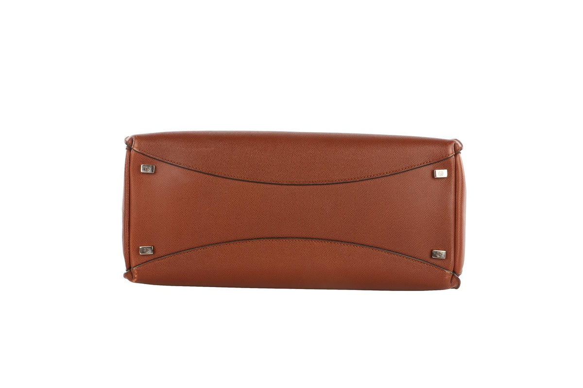 THE ROW BROWN CLASSIC 5 LEATHER TOTE BAG