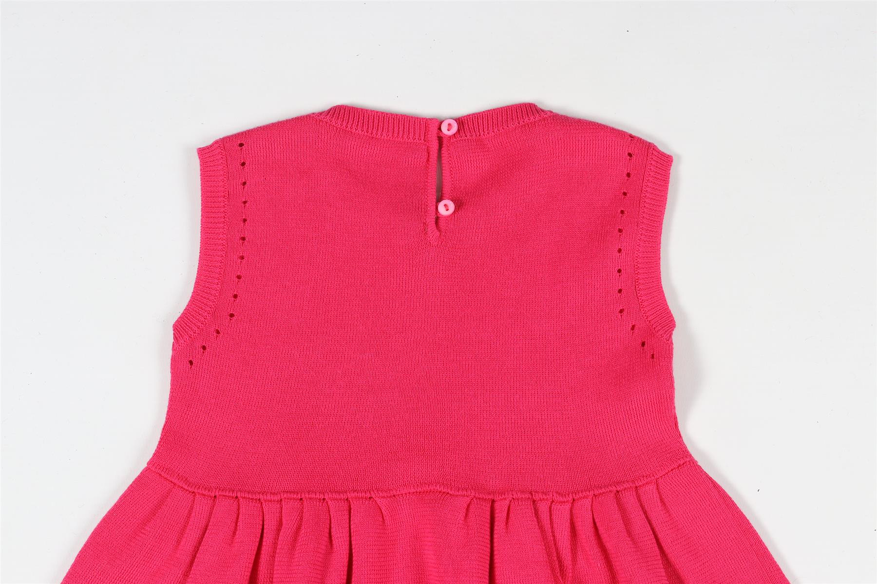 CHRISTIAN DIOR PINK BABY GIRLS COTTON DRESS 18 MONTHS