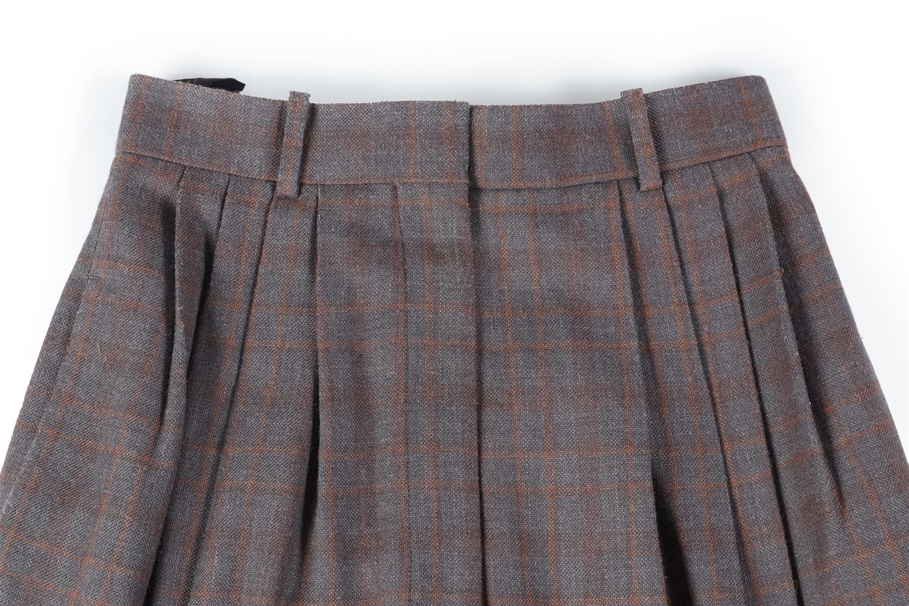 CELINE GREY WOOL STRAIGHT LEG PANTS FR 36 UK 8