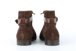 JIMMY CHOO BROWN MEN'S SUEDE ANKLE BOOTS EU 42 UK 8 US 9