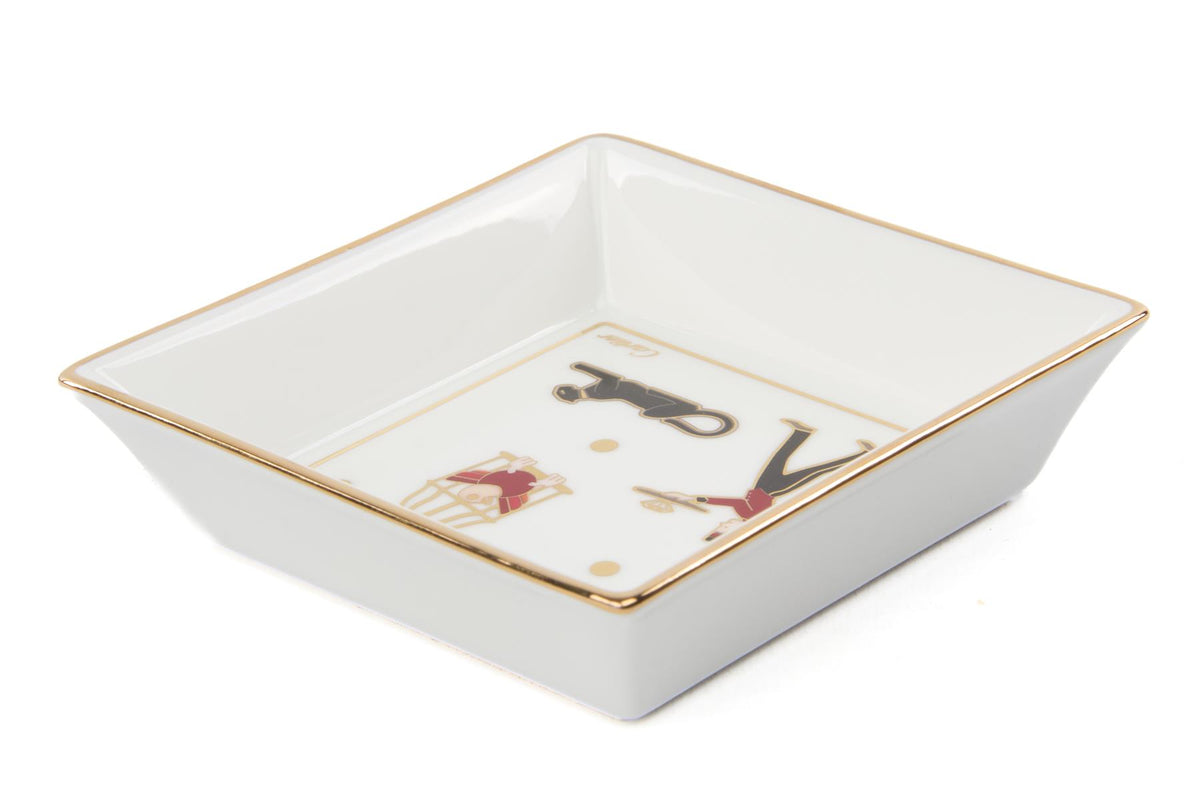 CARTIER WHITE DIABOLO DE CARTIER SET OF 4 TRINKET TRAYS