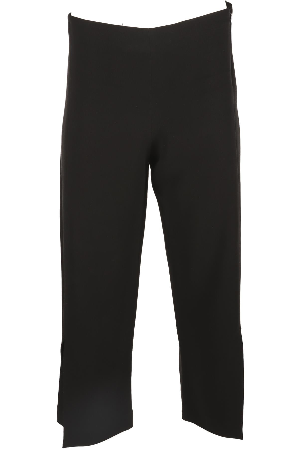 THE ROW BLACK WOVEN STRAIGHT LEG PANTS US 10 UK 14