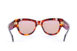 JACQUE MARIE MAGE BROWN SQUARE FRAME ACETATE SUNGLASSES