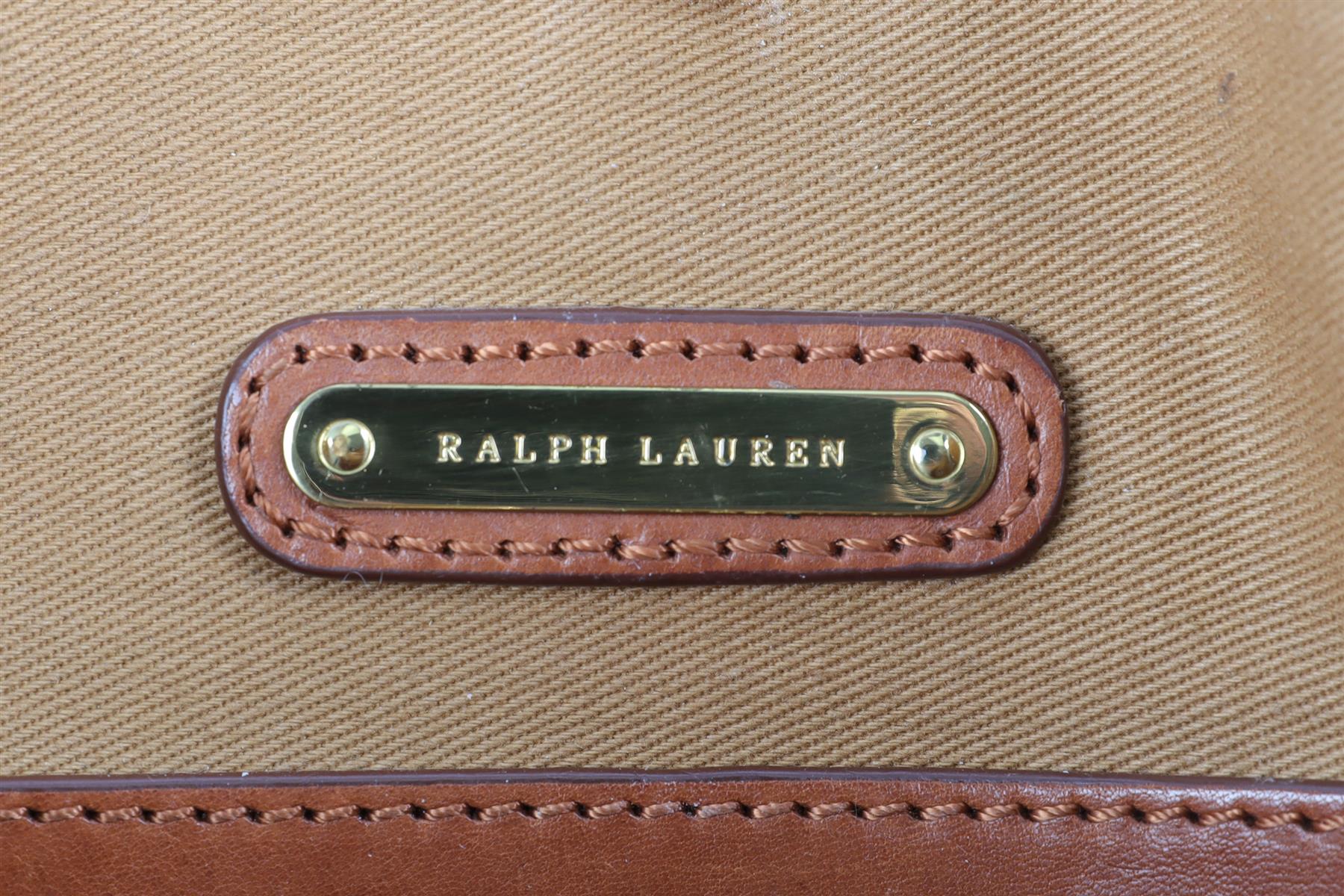 RALPH LAUREN BROWN LEATHER SHOULDER BAG
