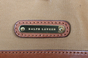 RALPH LAUREN BROWN LEATHER SHOULDER BAG