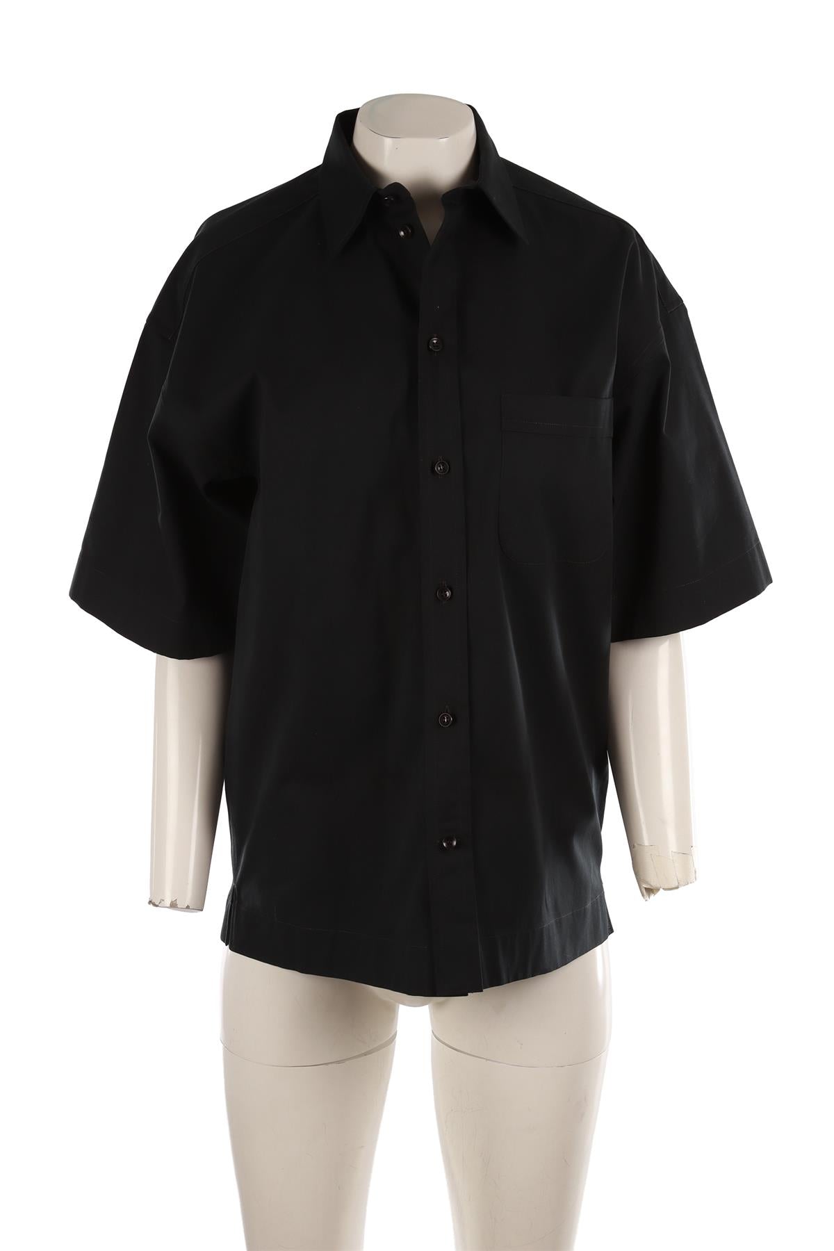 PHOEBE PHILO GREEN COTTON SHIRT FR 36 UK 8