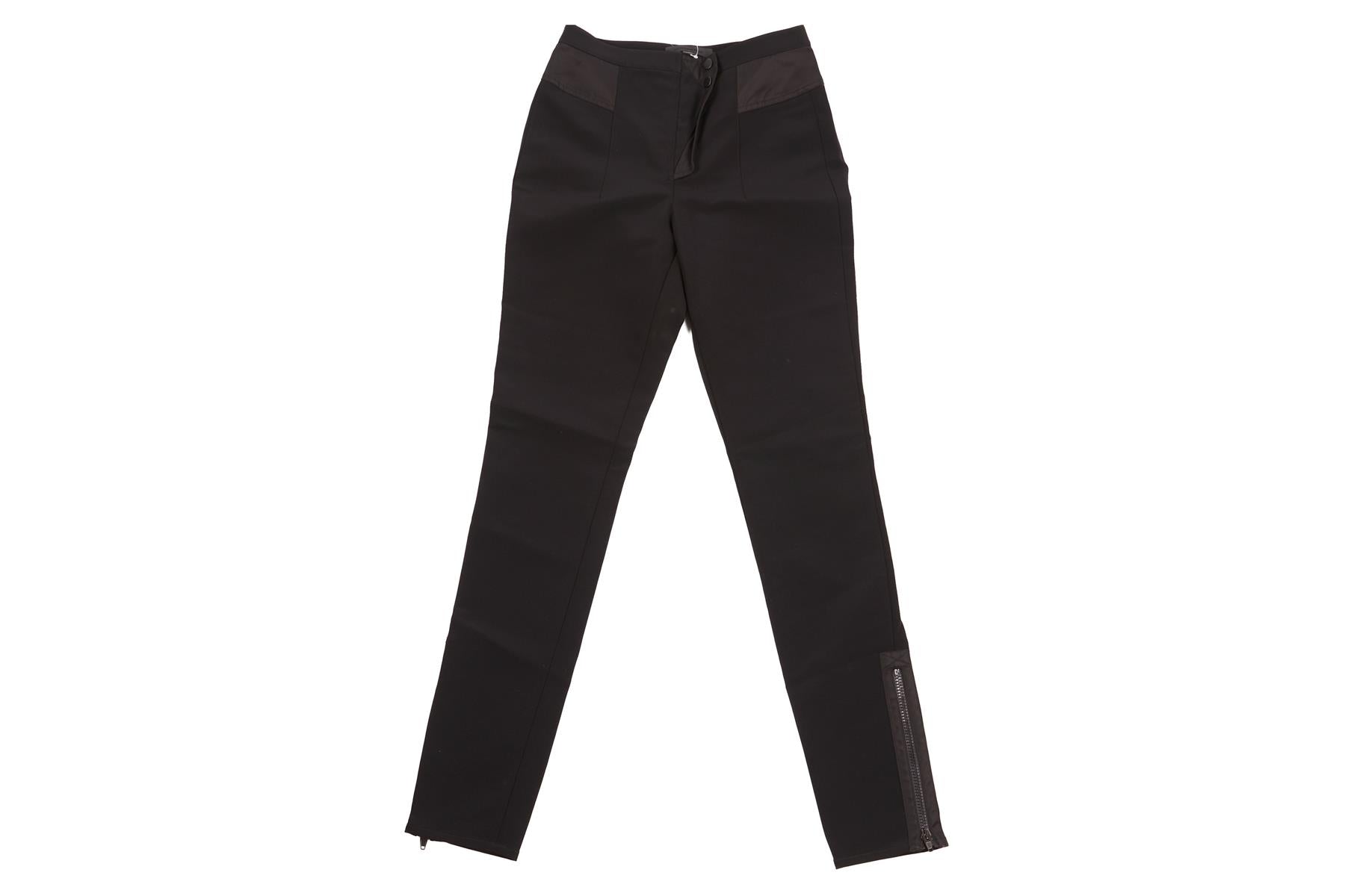 Alexander Wang Black Crepe Skinny Pants US 2 UK 6