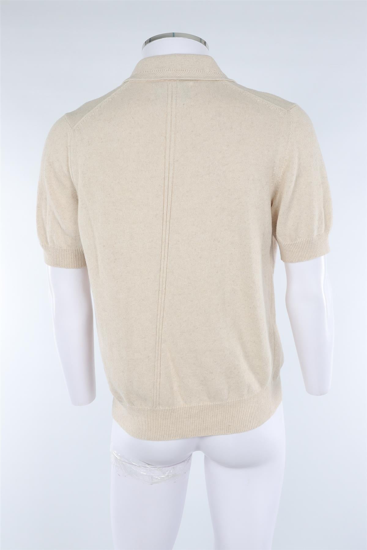 CORRIDOR BEIGE MEN'S COTTON POLO SHIRT SMALL