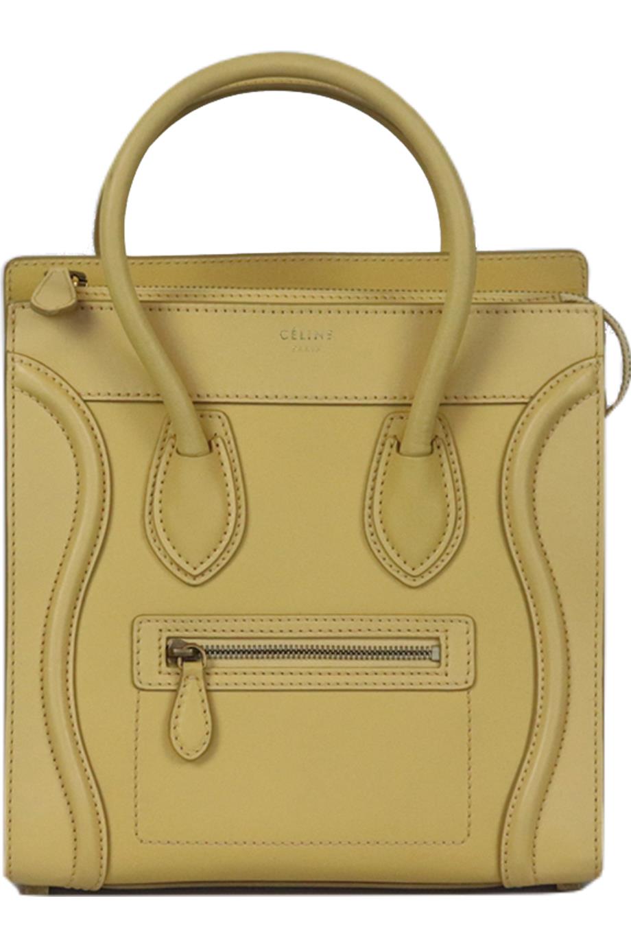 CELINE LUGGAGE MICRO LEATHER TOTE BAG