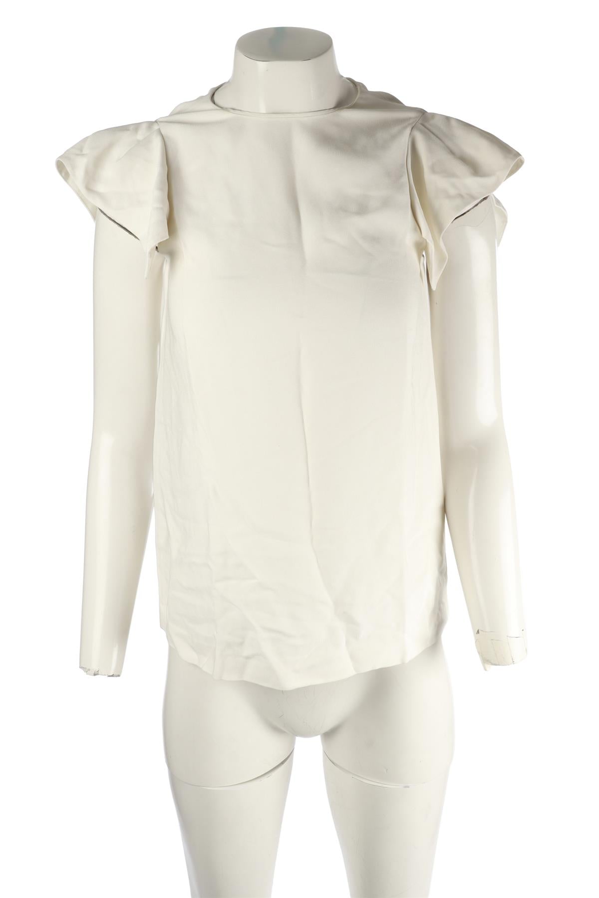 MIU MIU CREAM CREPE TOP IT 38 UK 6