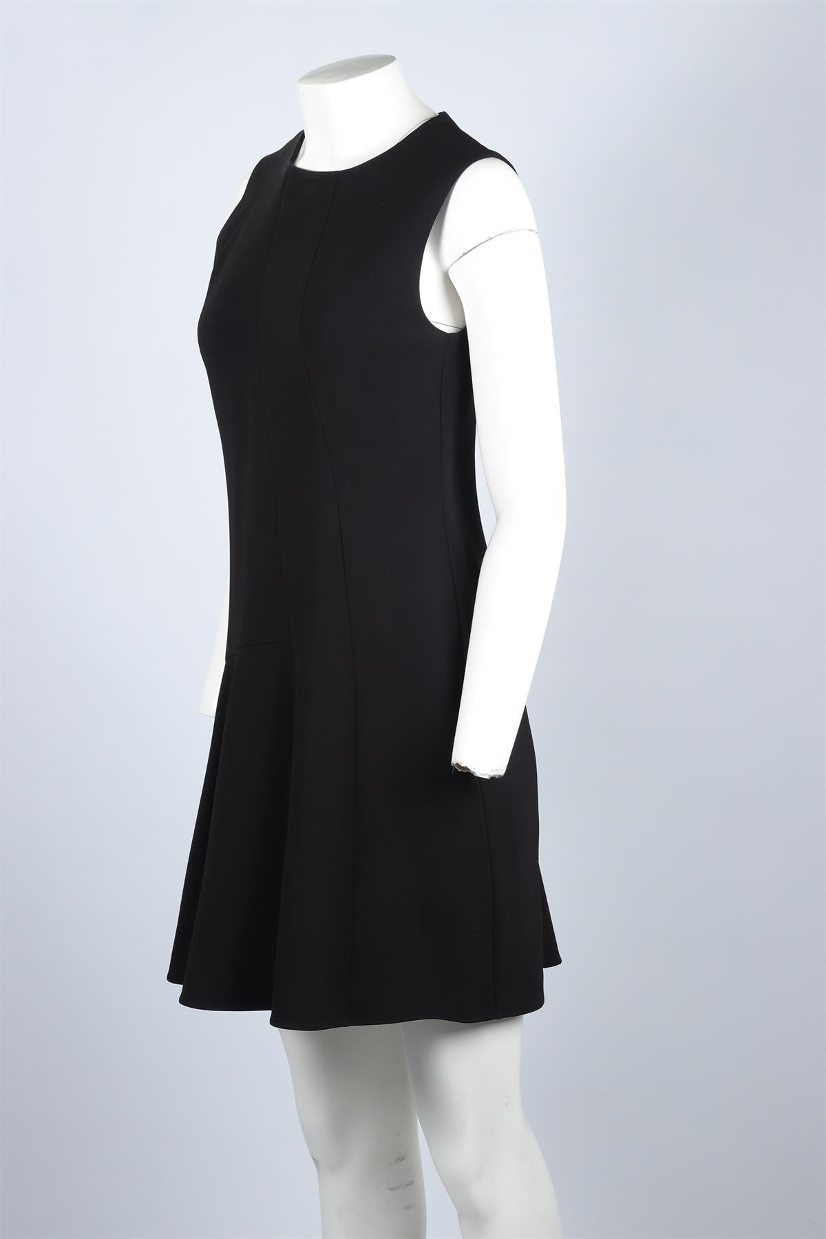 THEORY BLACK CREPE MIDI DRESS US 4 UK 8