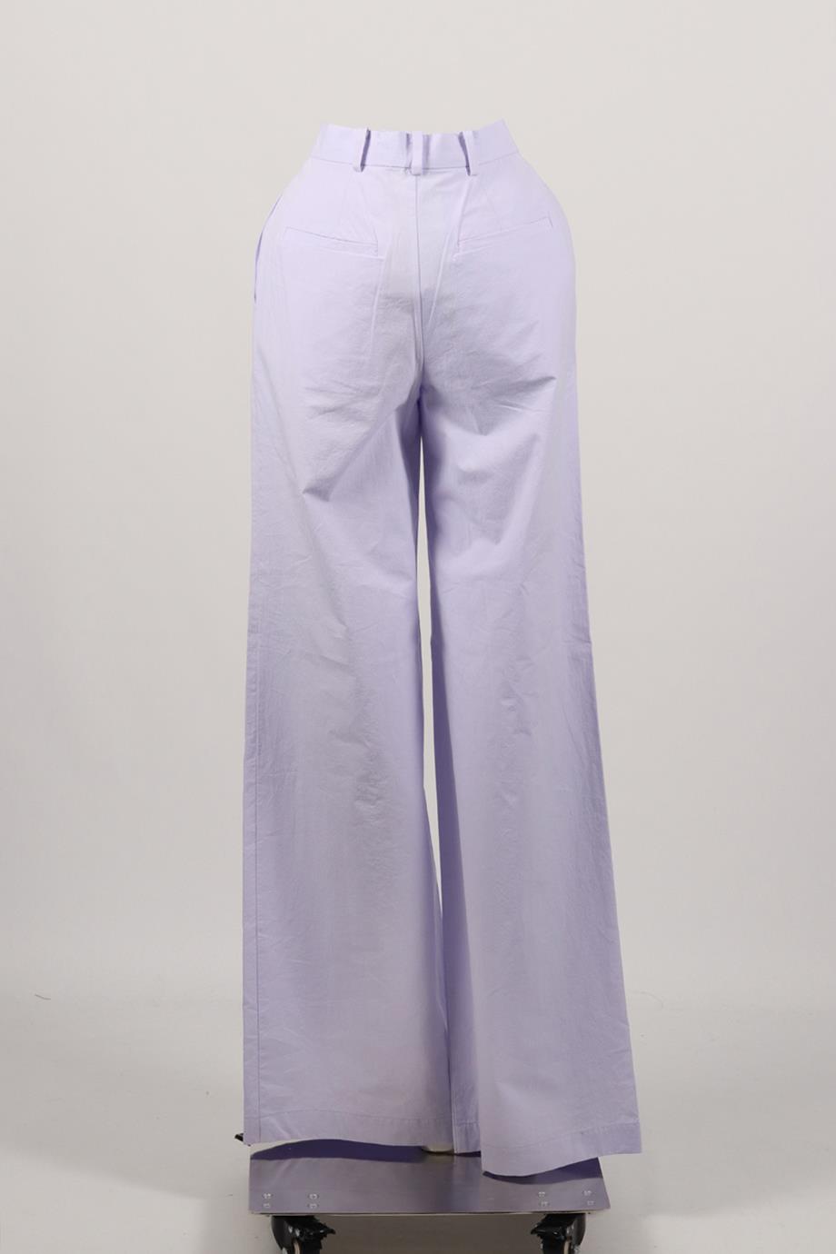 BONDI BORN COTTON WIDE LEG PANTS XSMALL