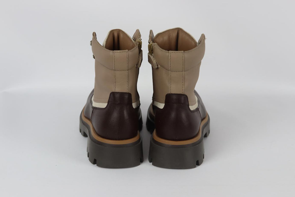 BRUNELLO CUCINELLI KIDS BOYS LEATHER BOOTS EU 34 UK 2
