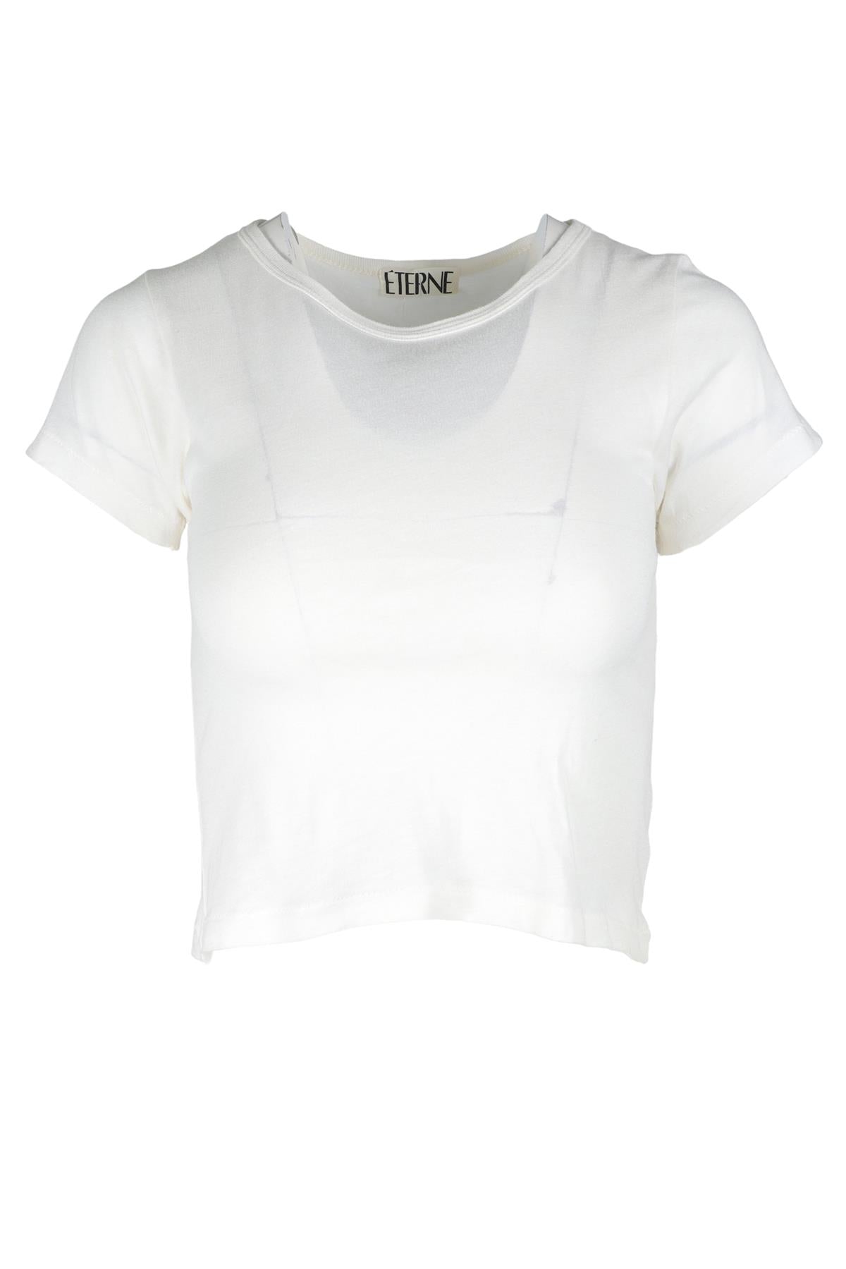 ETERNE CREAM COTTON T-SHIRT XSMALL