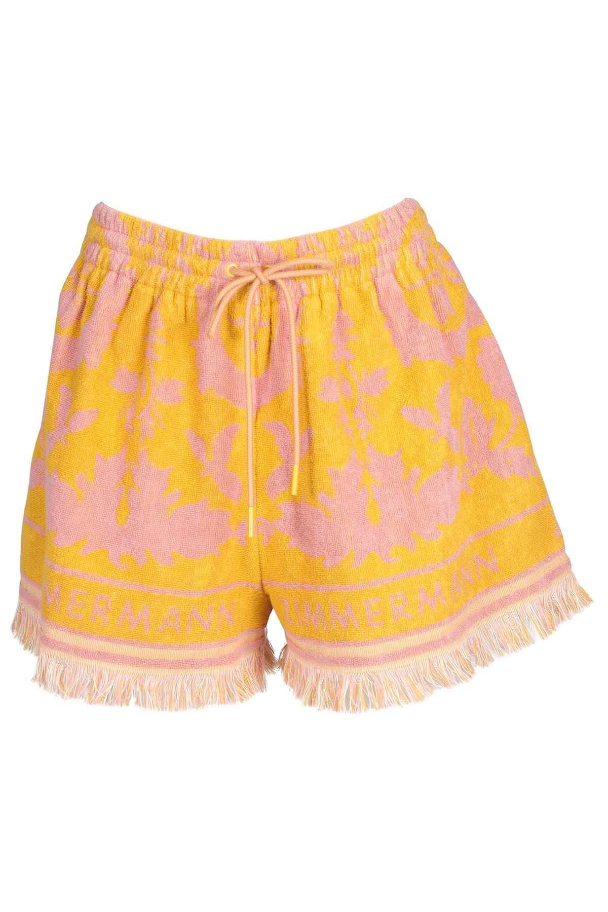 ZIMMERMANN YELLOW COTTON SHORTS UK 14