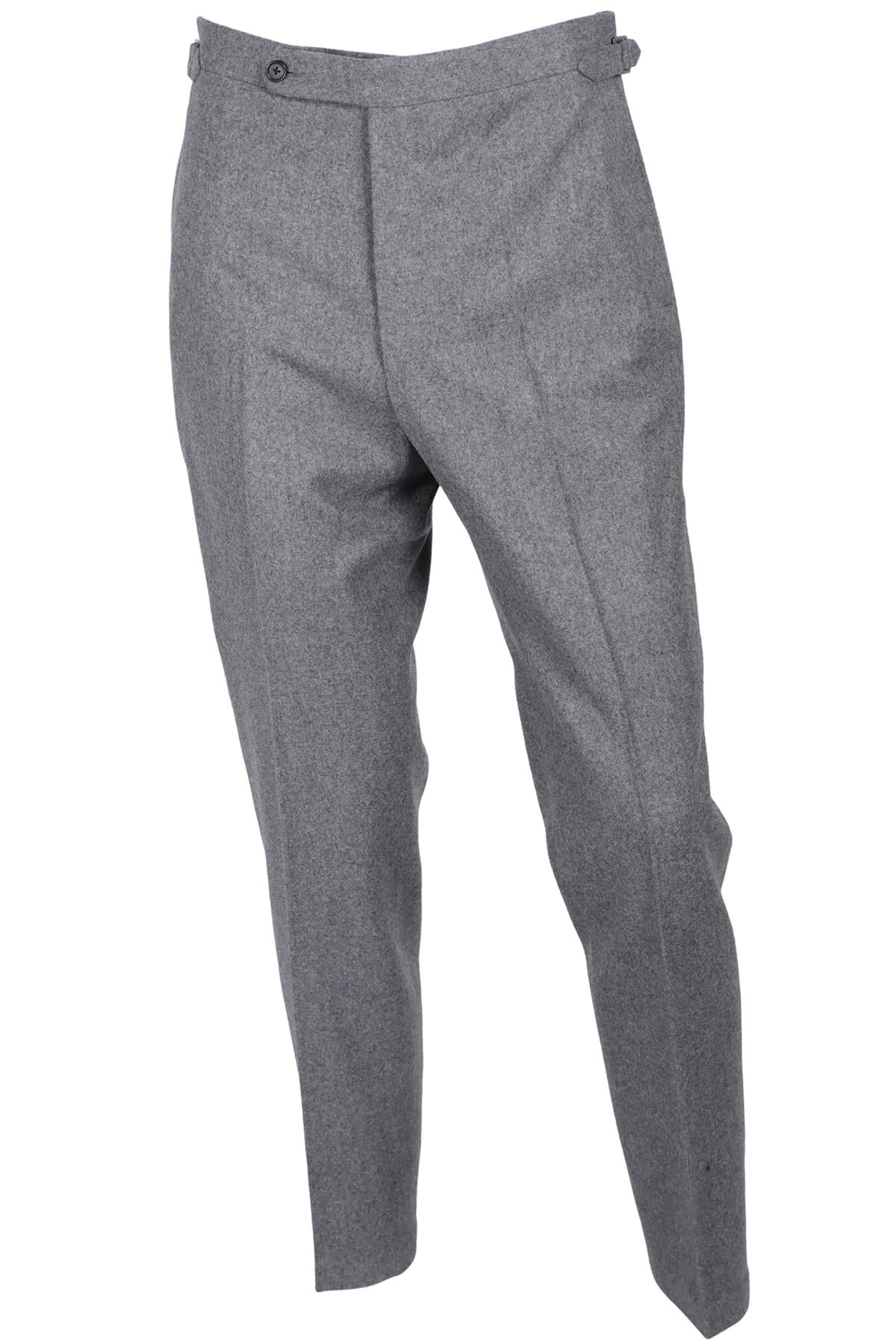 HUSBANDS GREY MEN'S WOOL STRAIGHT LEG PANTS UK/US WAIST 32