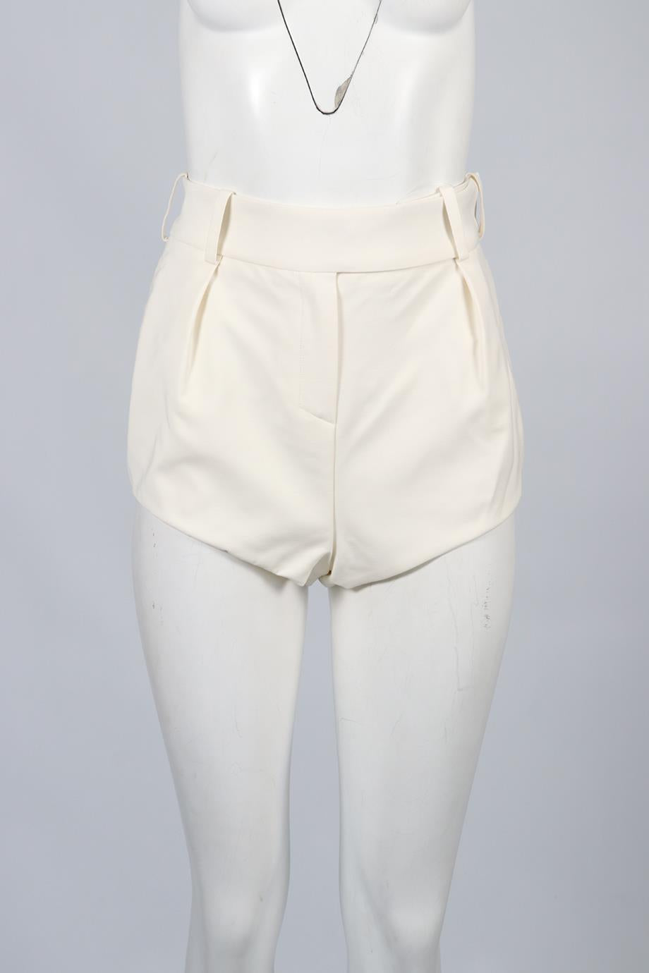 ALEXANDRE VAUTHIER WOOL BLEND SHORTS FR 36 UK 8