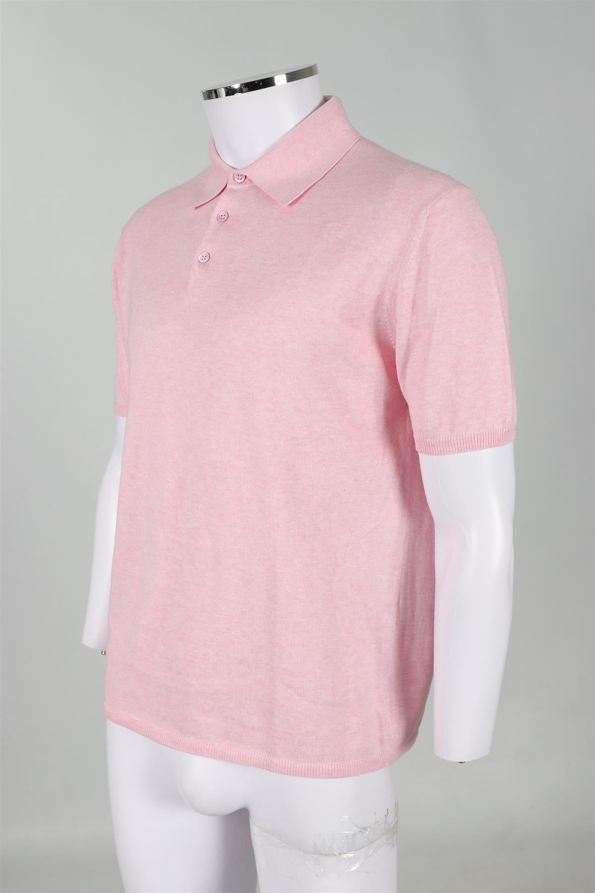 CRUCIANI PINK MEN'S COTTON POLO SHIRT IT 52 UK 42