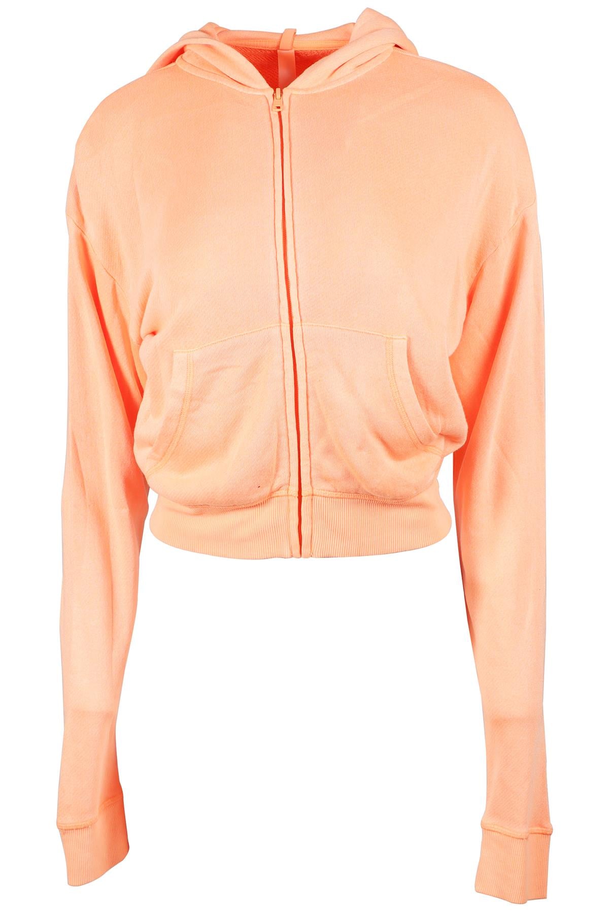 SKIMS ORANGE COTTON HOODIE XSMALL