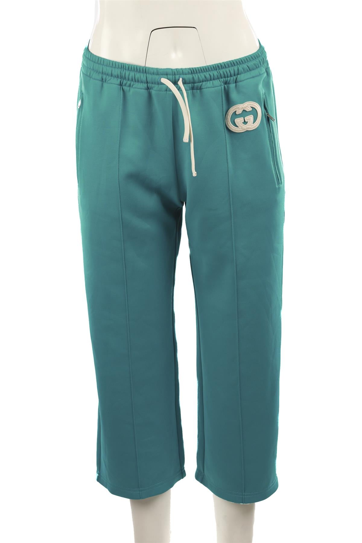 GUCCI BLUE GG JERSEY CULOTTES SMALL