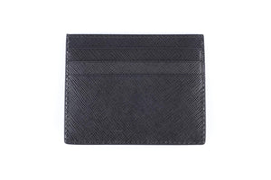 PRADA BLACK LEATHER CARD HOLDER