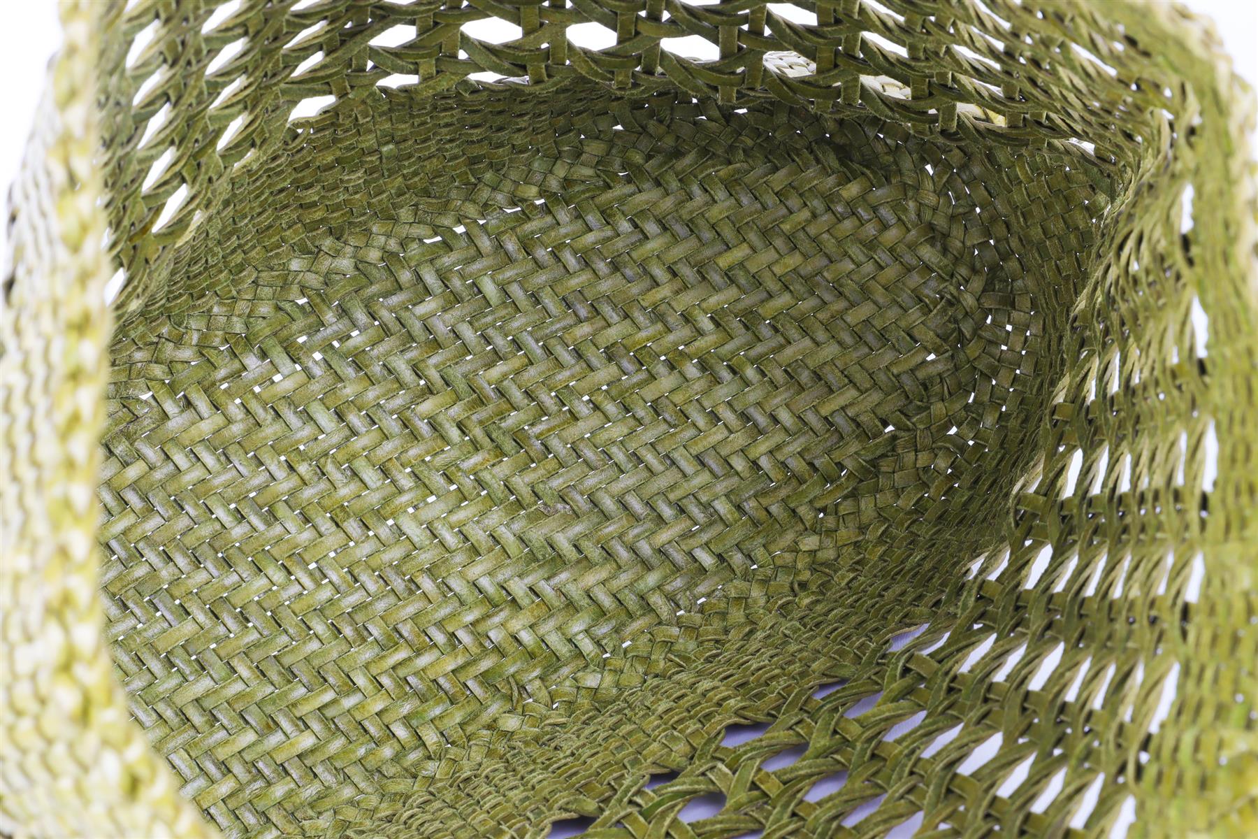 DRAGON DIFFUSION GREEN LEATHER TOTE BAG