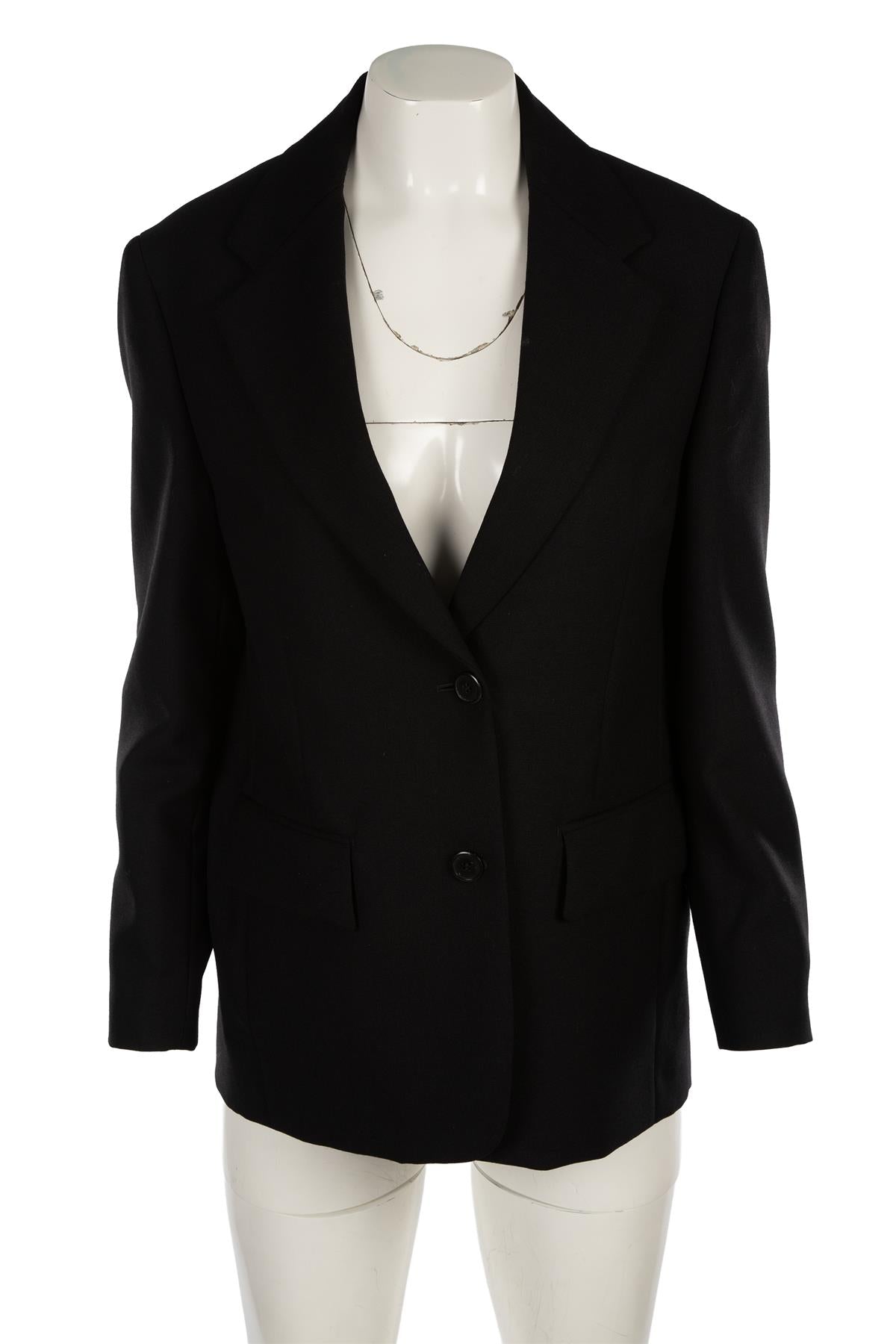 PRADA BLACK WOOL BLAZER IT 38 UK 6