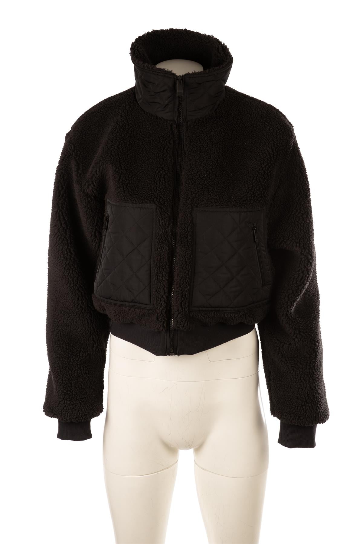 ALO YOGA BLACK FLEECE JACKET SMALL