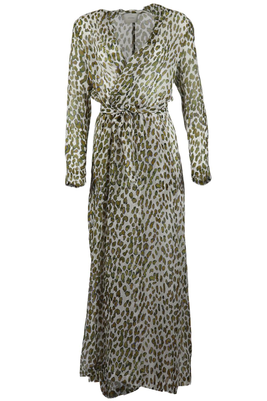 ON THE ISLAND BELTED PRINTED SILK ROBE IT 40 UK 8