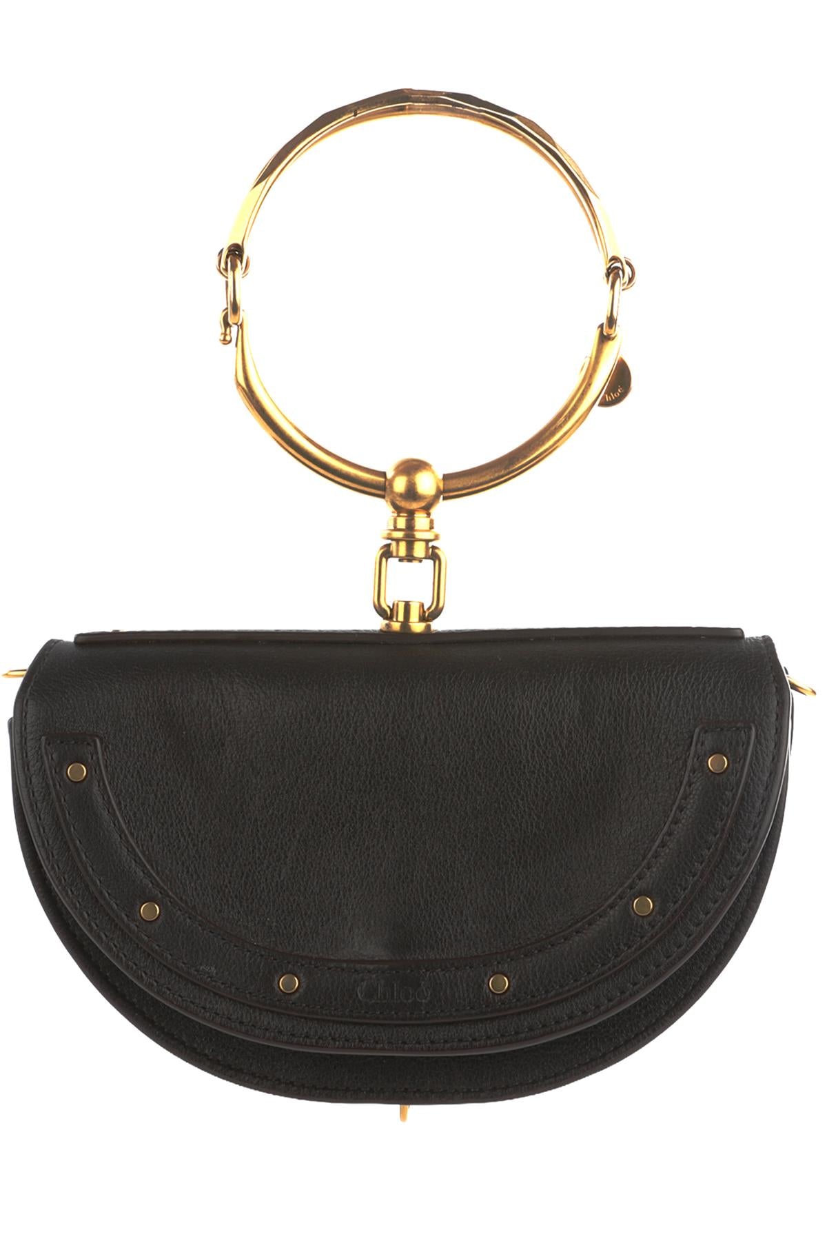 CHLOÉ BLACK NILE SMALL LEATHER TOTE BAG