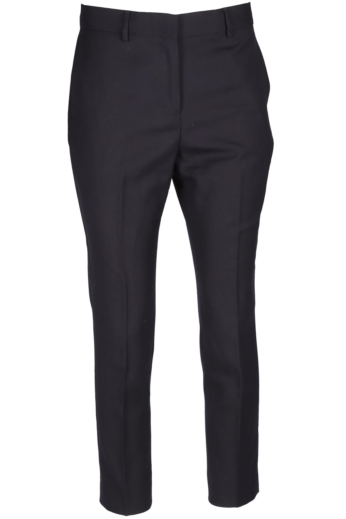 PAUL SMITH BLACK WOOL STRAIGHT LEG PANTS IT 42 UK 10