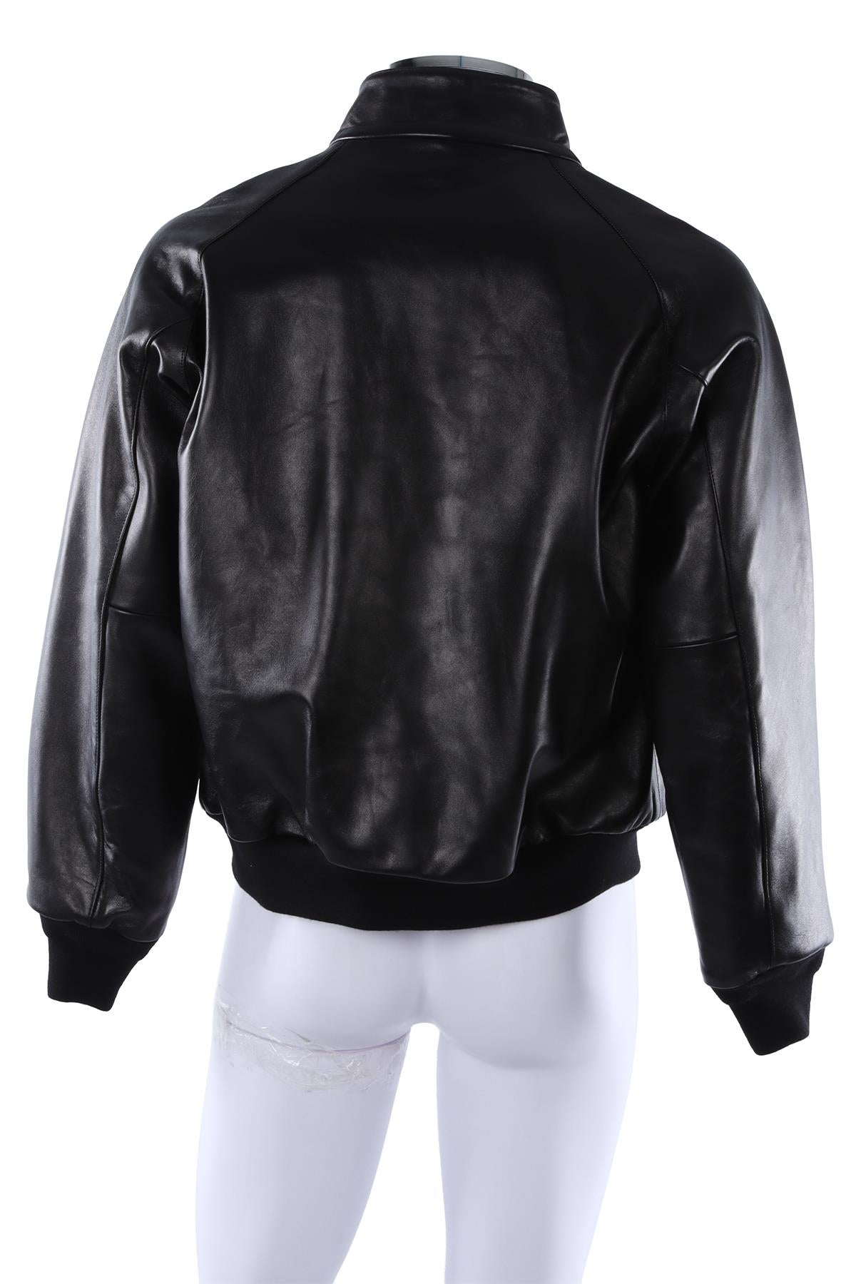 BLACK MEN'S LEATHER JACKET