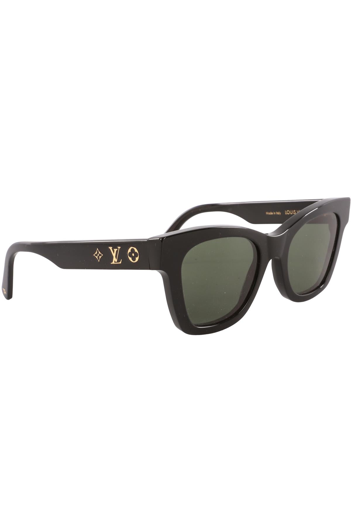 LOUIS VUITTON BLACK SQUARE FRAME ACETATE SUNGLASSES