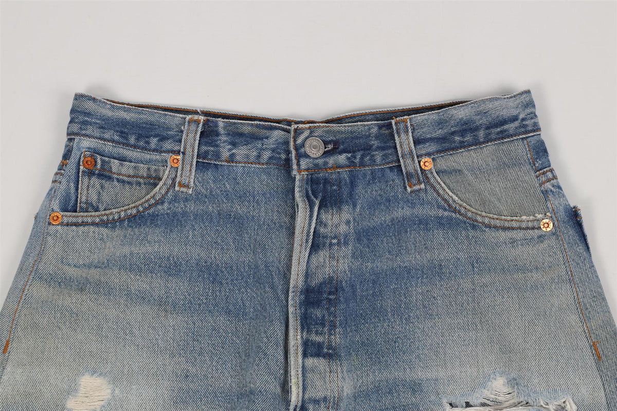 RE/DONE HIGH RISE DENIM SHORTS W27 UK 8-10