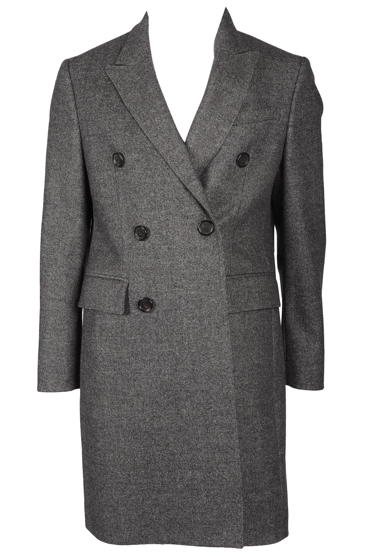 BURBERRY GREY MEN'S WOOL COAT IT 50 UK 40