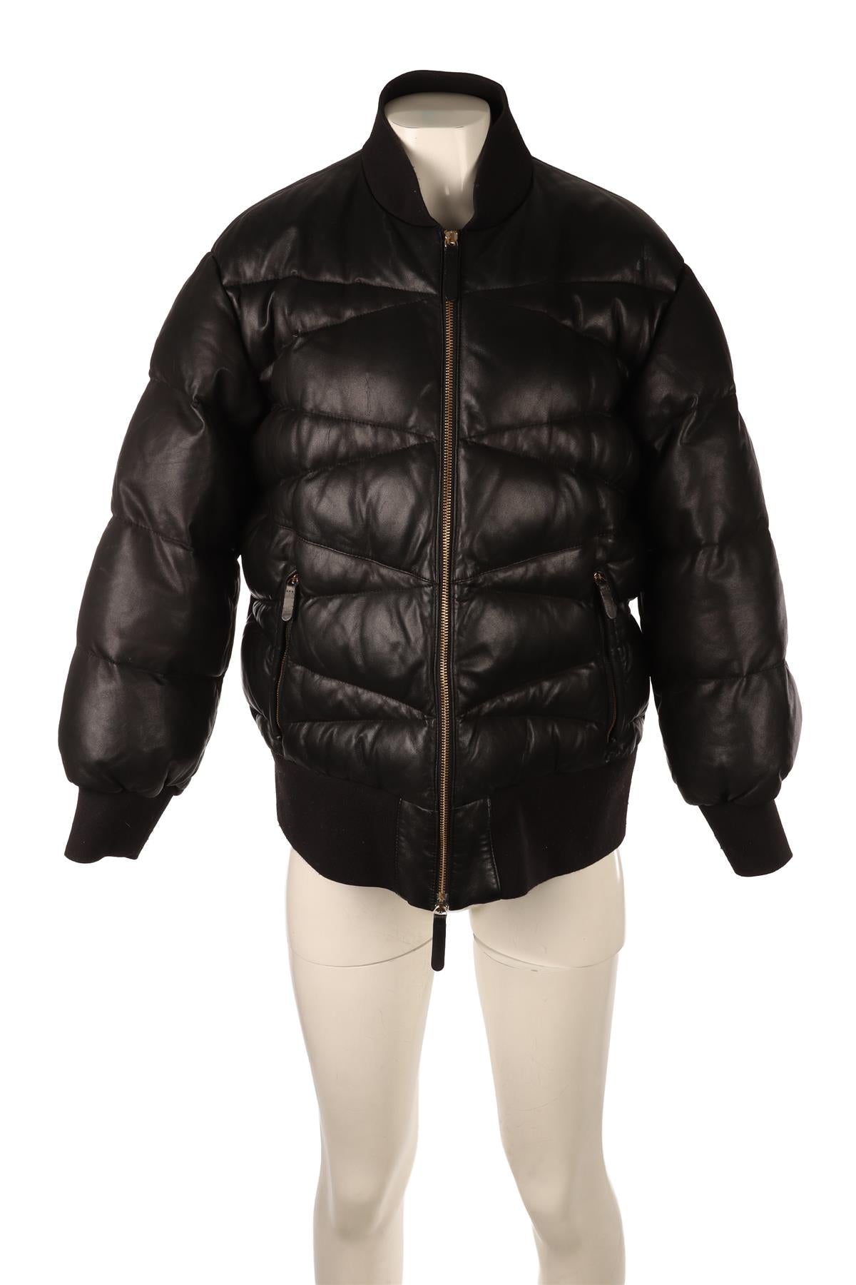 KHAITE BLACK LEATHER JACKET SMALL