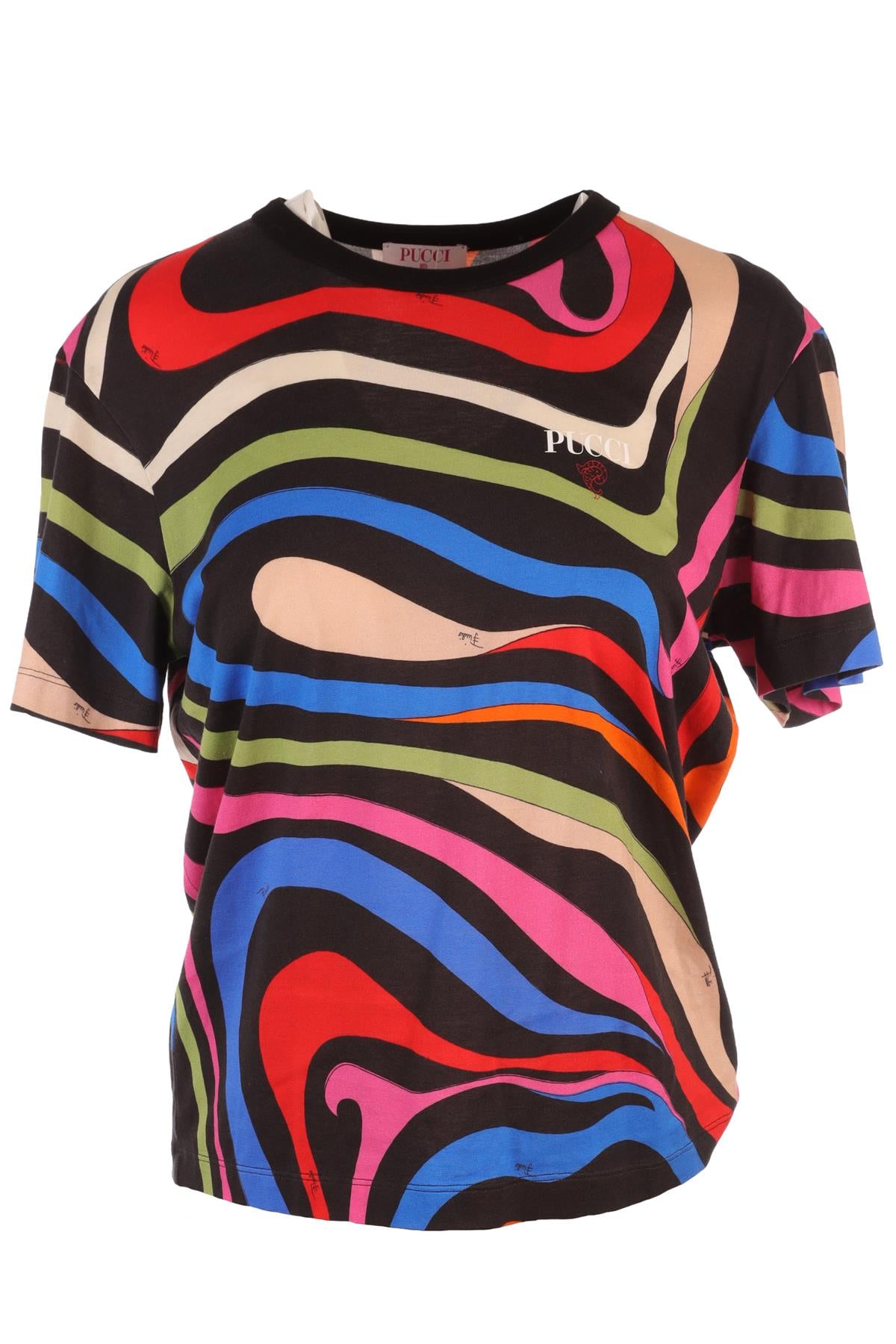 PUCCI MULTI COTTON T-SHIRT MEDIUM
