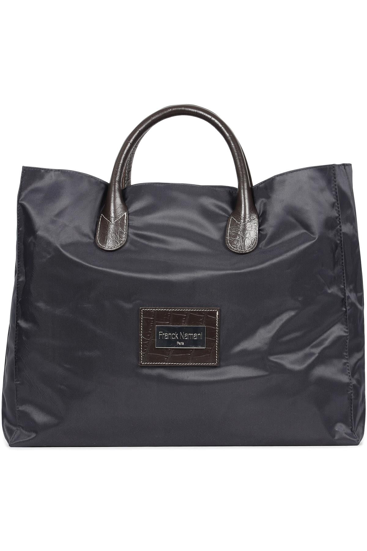 FRANCK NAMANI NAVY NYLON TOTE BAG