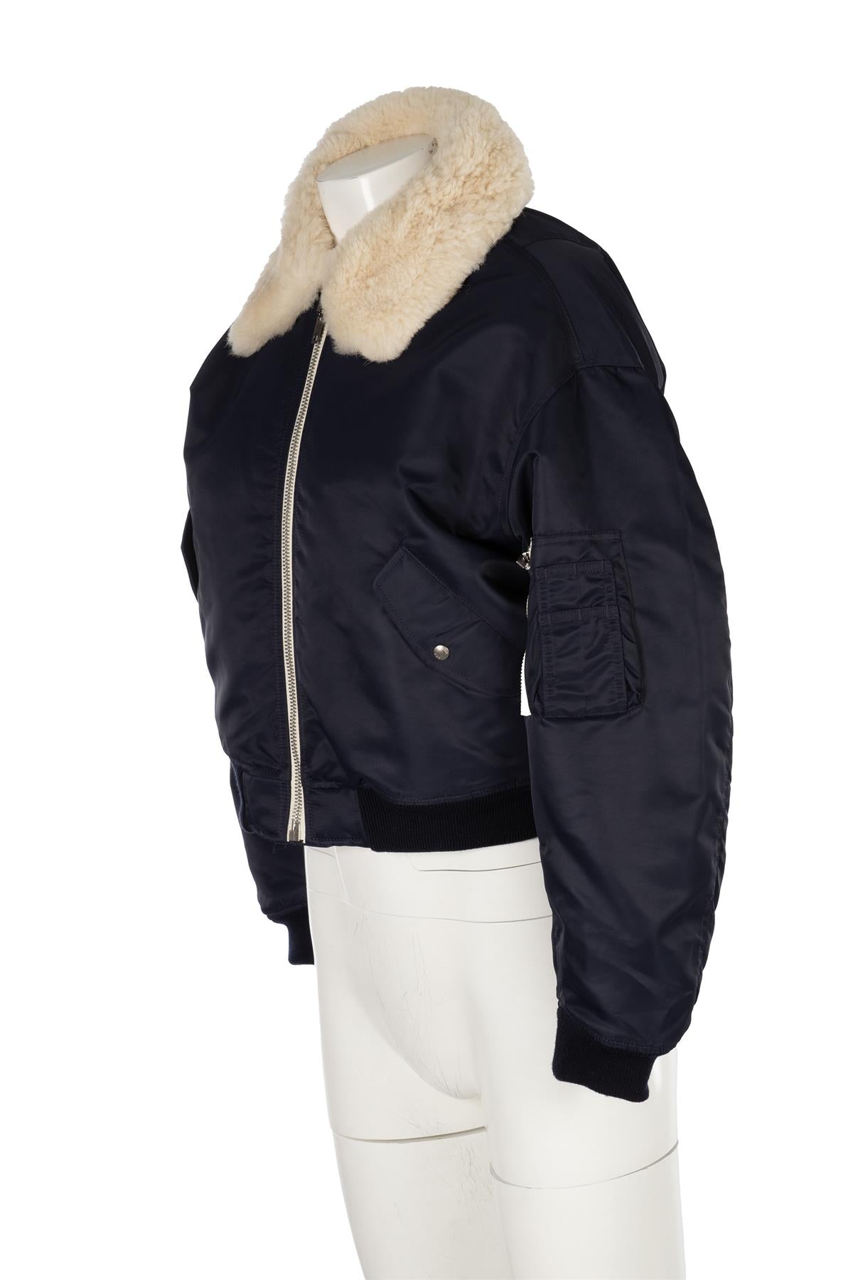 RE/DONE NAVY SHELL BOMBER JACKET XSMALL