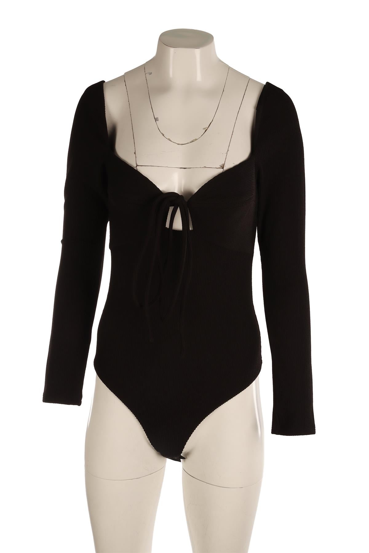 JOHANNA ORTIZ BLACK BODYSUIT SMALL